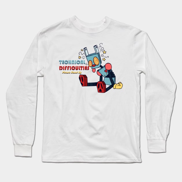 Technical Difficulties Long Sleeve T-Shirt by Colourfulplague